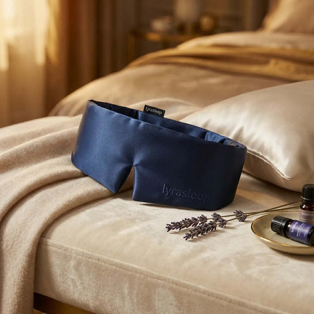 100% Luxury Mulberry Silk Blackout Sleep Mask – LyraSleep